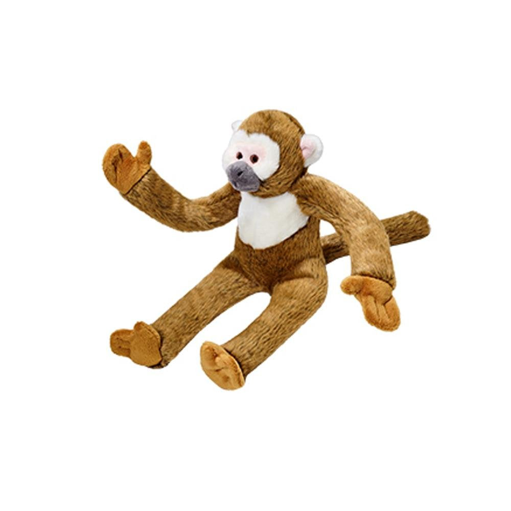 Albert le singe écureuil Fluff & Tuff, grand jouet pour jeux de lancer et tirage.