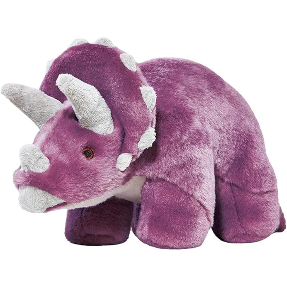 Fluff & Tuff Charlie Triceratops Peluche pour chien, jouet robuste et grande taille.