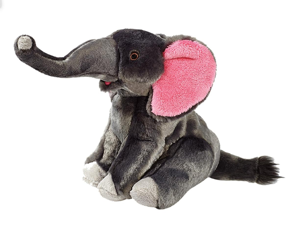 Fluff et Tuff Edsel Éléphant, figure peluche géante idéale pour jeux interactifs et câlins.