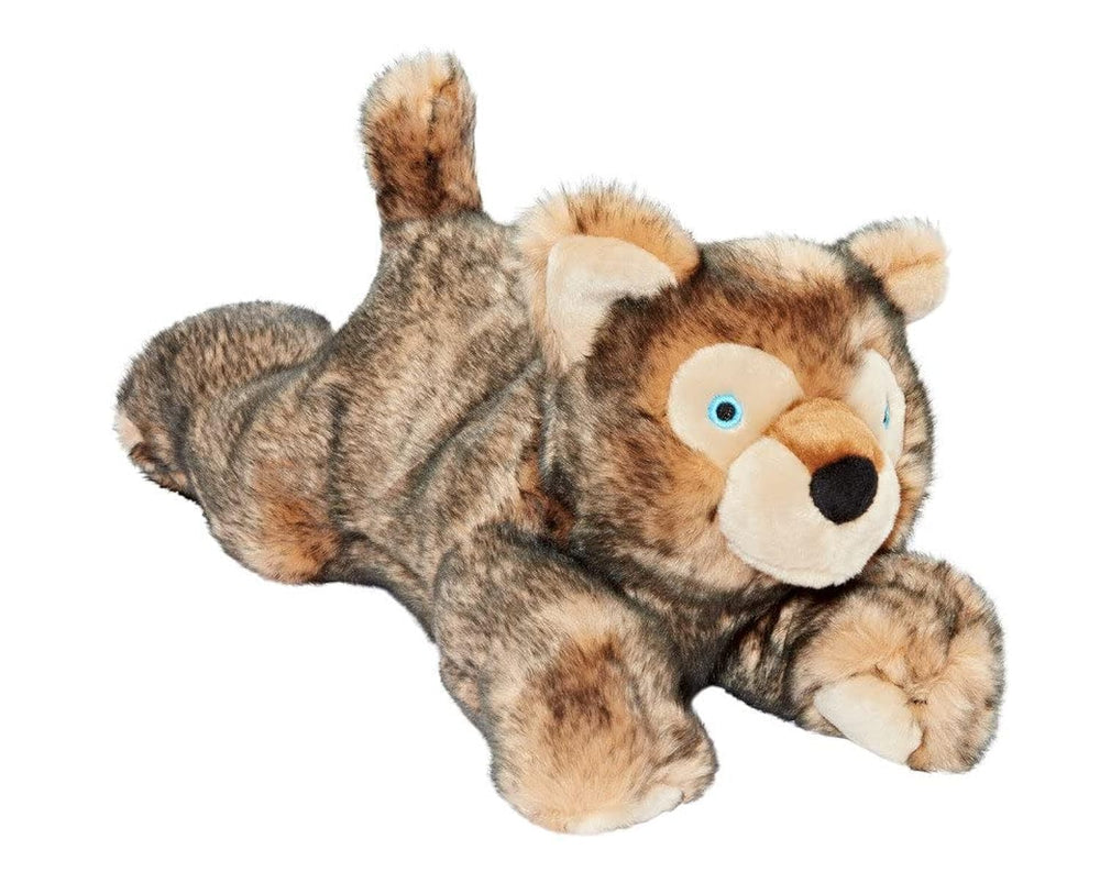 Lobo Wolf Pup Fluff & Tuff avec yeux bleus, parfait pour les câlins.