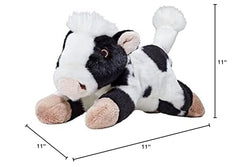 Marge la vache Fluff & Tuff, yeux brodés pour la sécurité lors du jeu supervisé