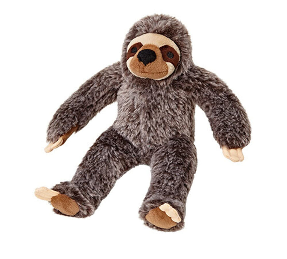 Peluche paresseuse Fluff & Tuff pour chien, idéale pour le jeu et le repos.