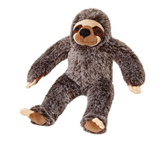 Peluche paresseuse Fluff & Tuff pour chien, idéale pour le jeu et le repos.