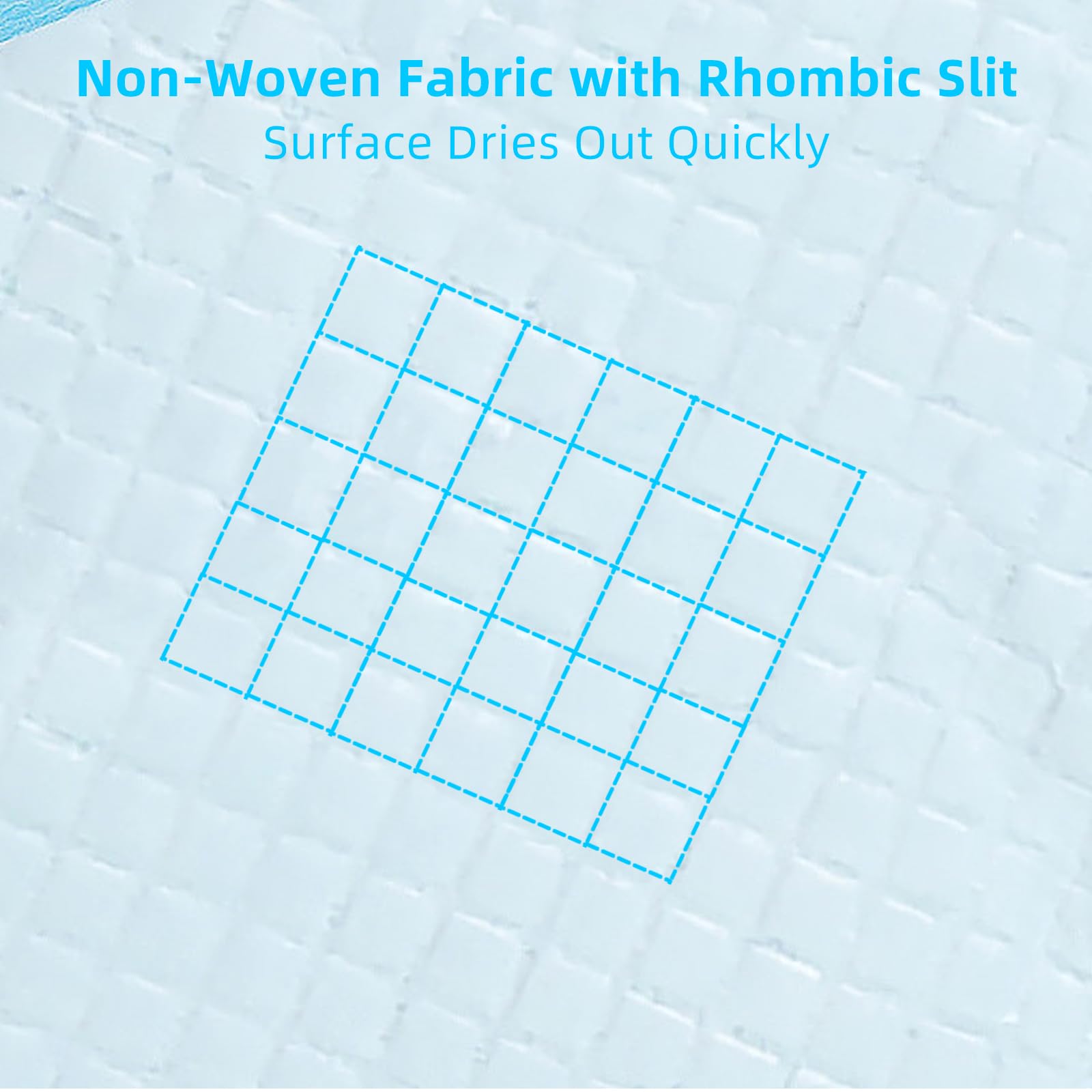 FluffyDream lot de 100 tapis bleu 17x24 prêt à l'emploi