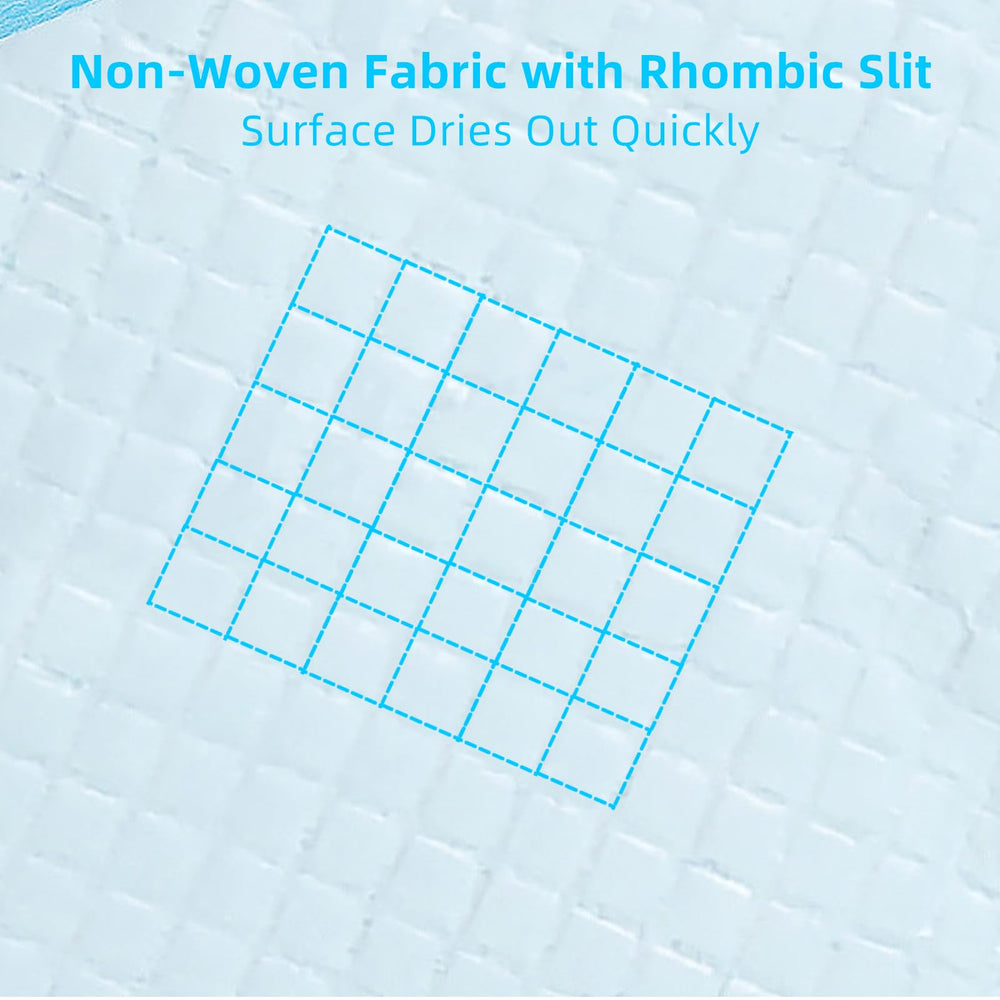 FluffyDream lot de 100 tapis bleu 17x24 prêt à l'emploi