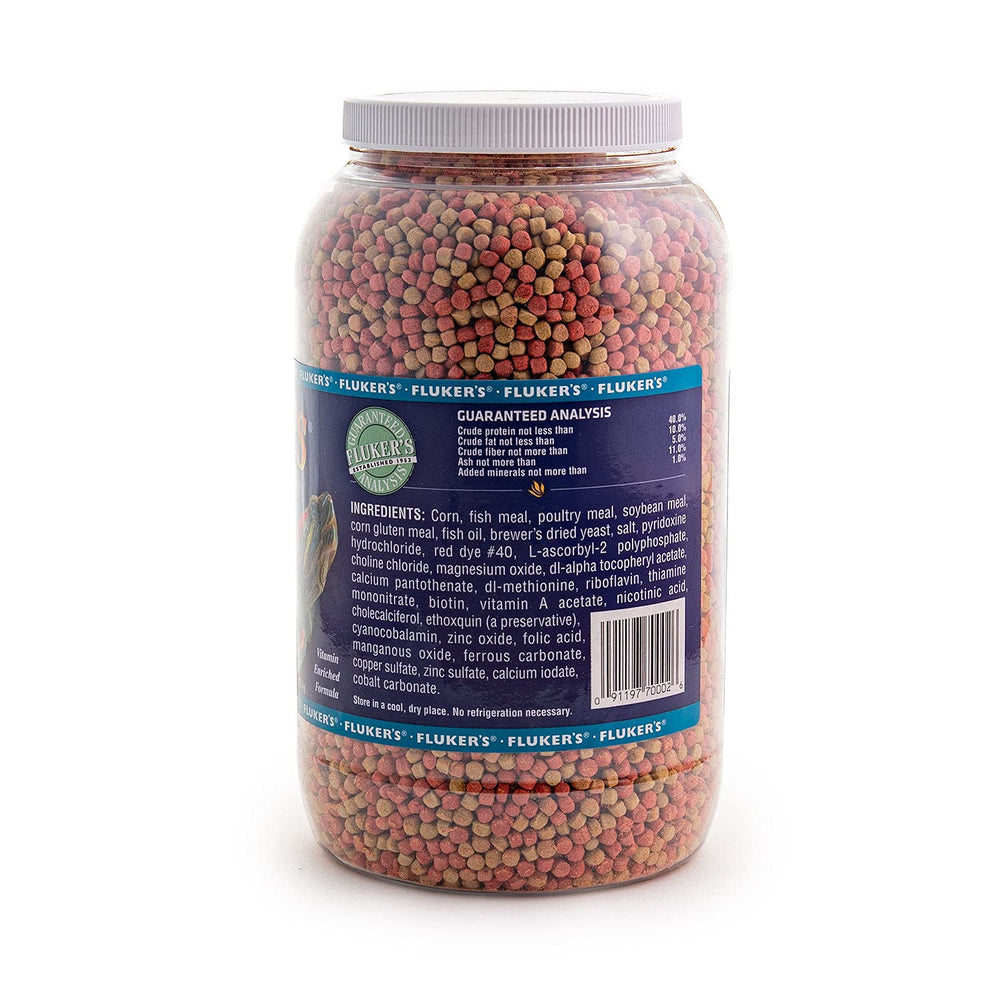 Fluker's Alimentation Tortues Aquatiques – tortue avec couleurs vives après repas.