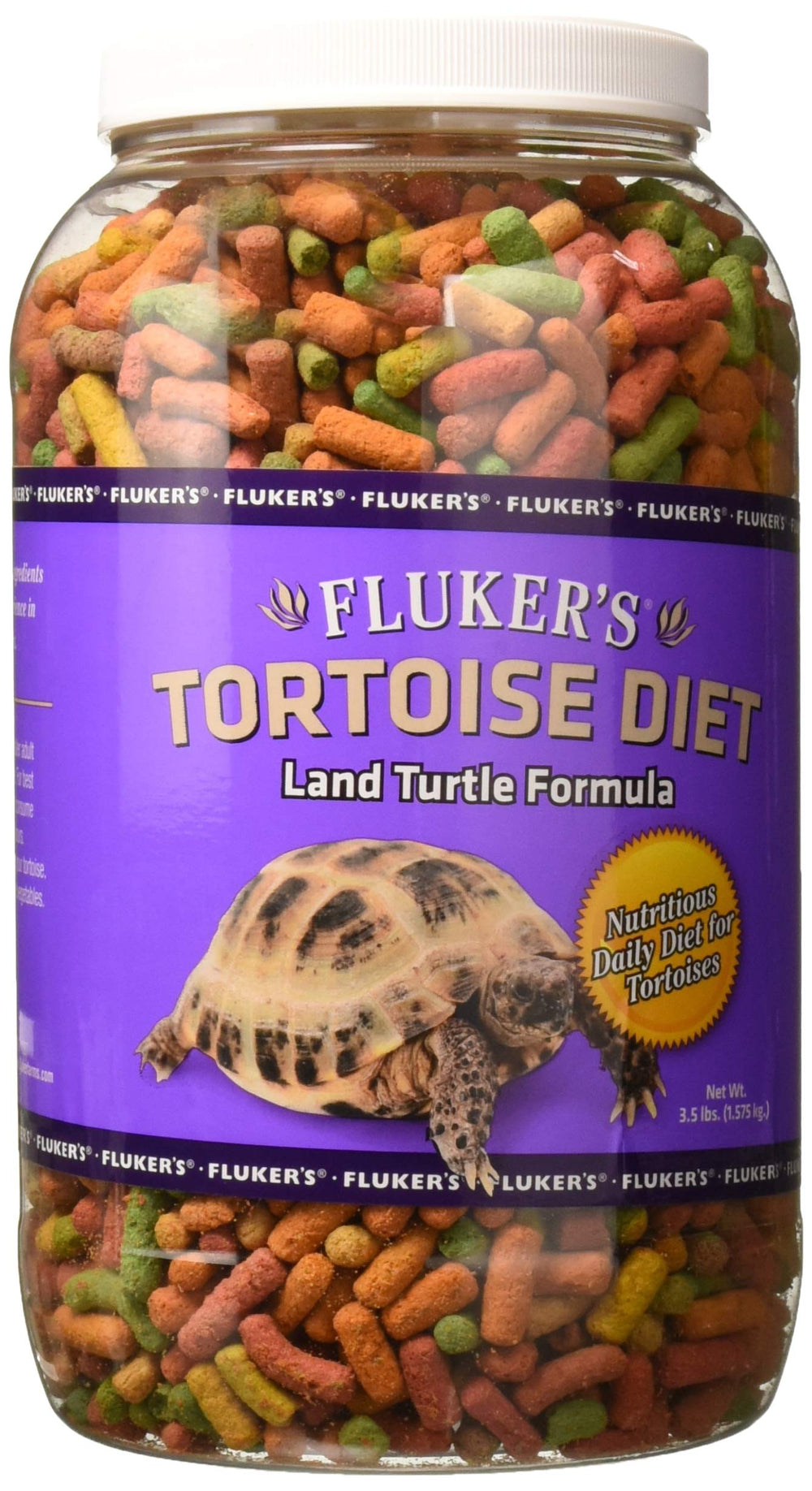 Alimentation Fluker's pour tortues terrestres dans l'emballage.