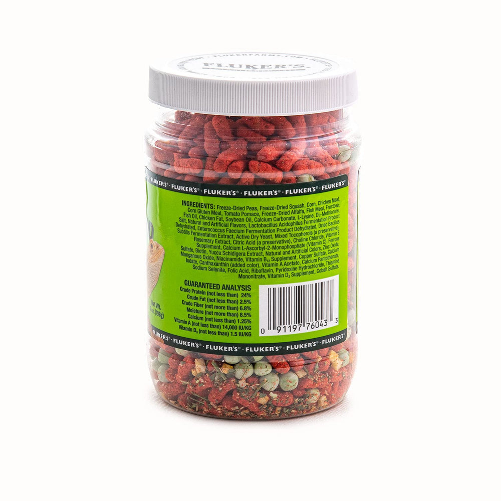 Fluker's Buffet Blend couleurs-nutritionnelles, idée repas équilibré pour dragon barbu.