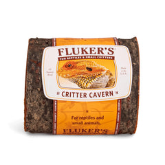 Fluker's cachette demi-tronc moyenne pour reptiles terrestres, abri naturel et confortable.