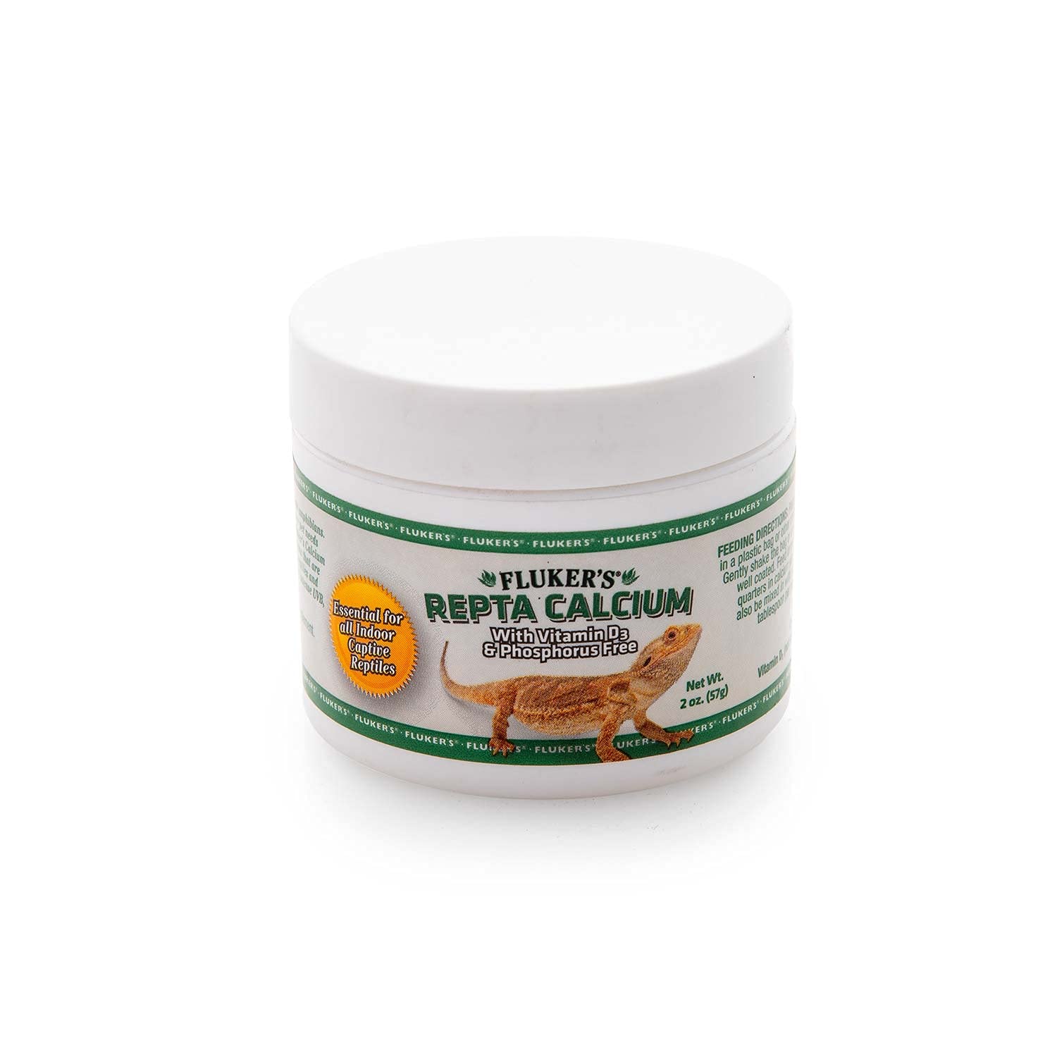 Fluker's bouteille 2 oz, supplément calcique pour reptiles, soutien des os.