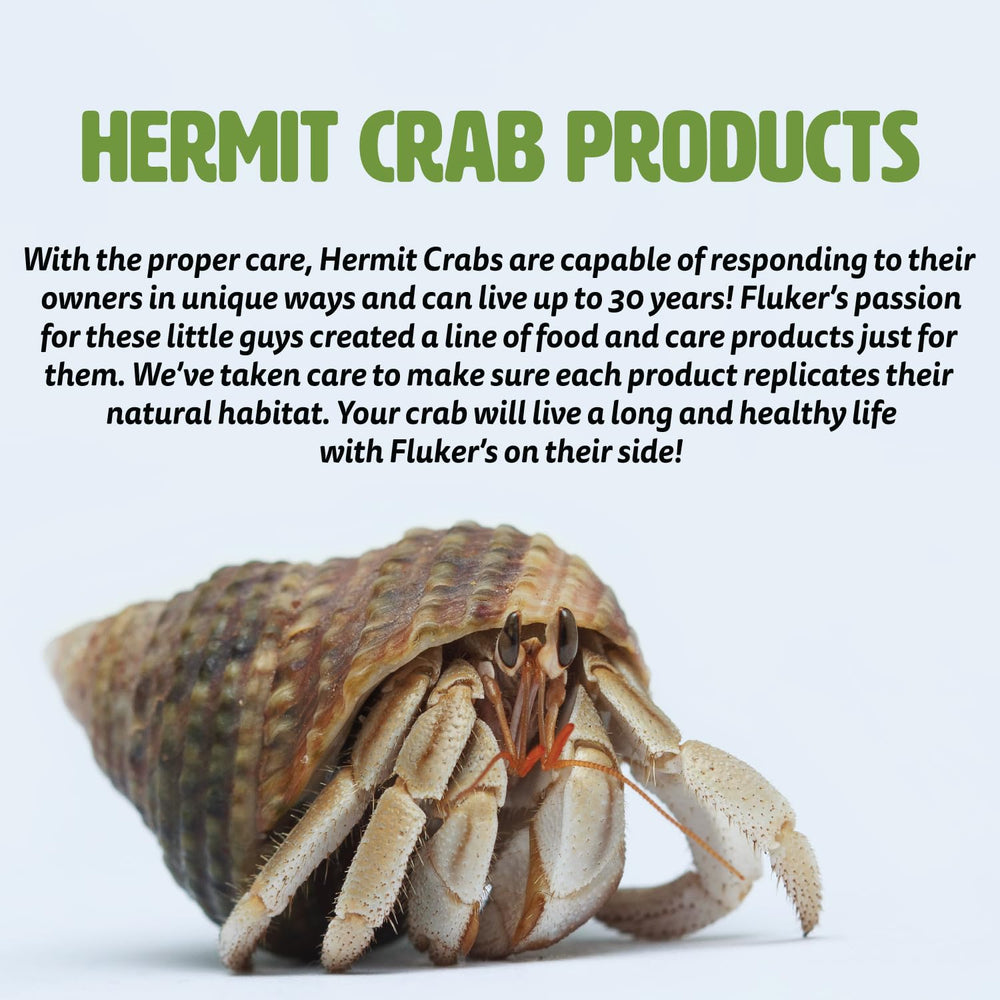 Fluker's complément colorant pour crabe hermite — cerises sèches apportent nuance rouge.