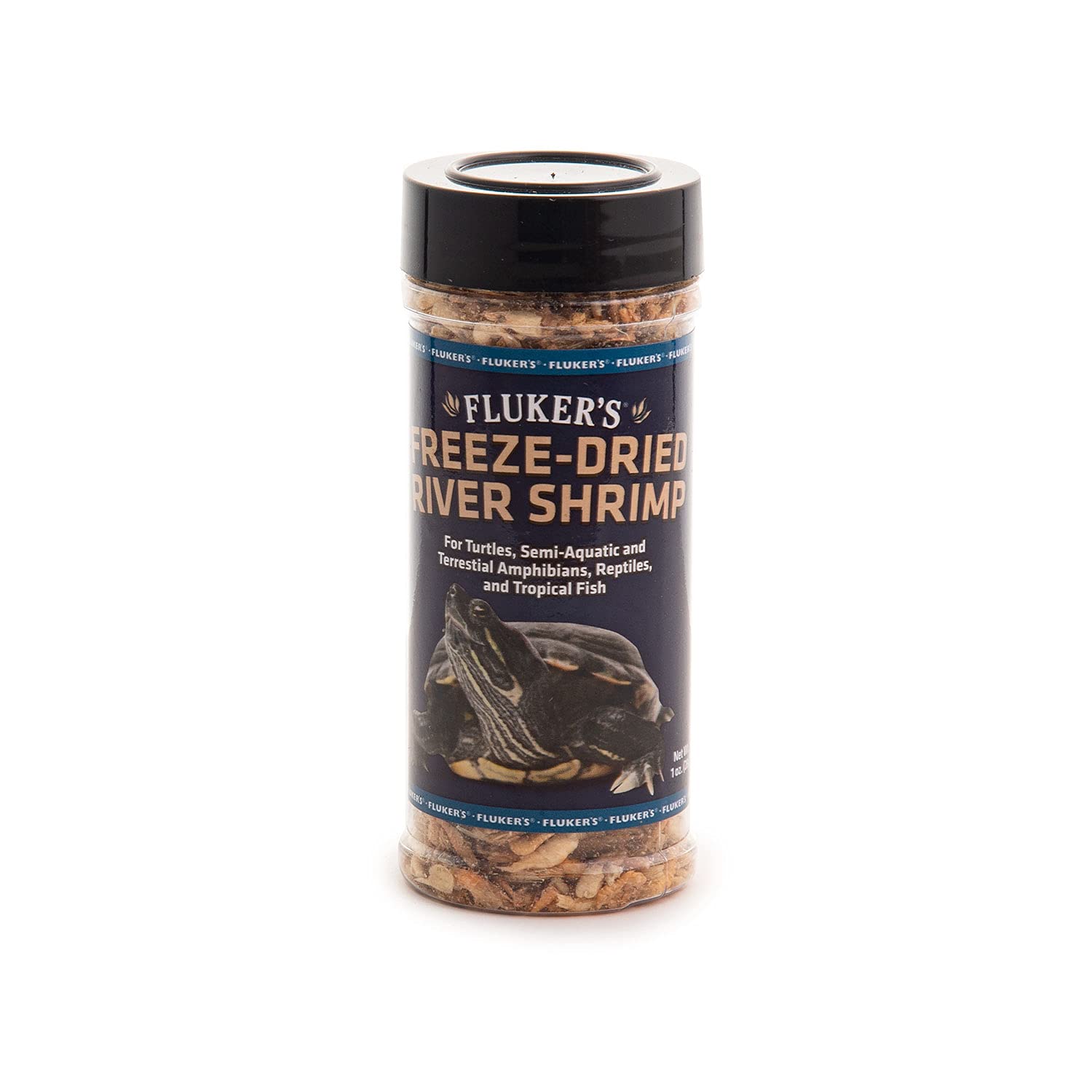 Fluker's crevettes de rivière lyophilisées emballage : collation protéinée pratique.
