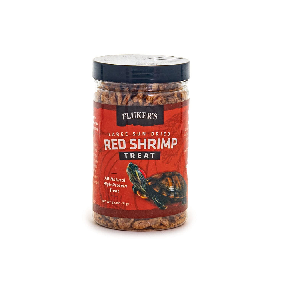 Fluker's crevettes-seches-rouges-a-servir: option pratique sans proie vivante.