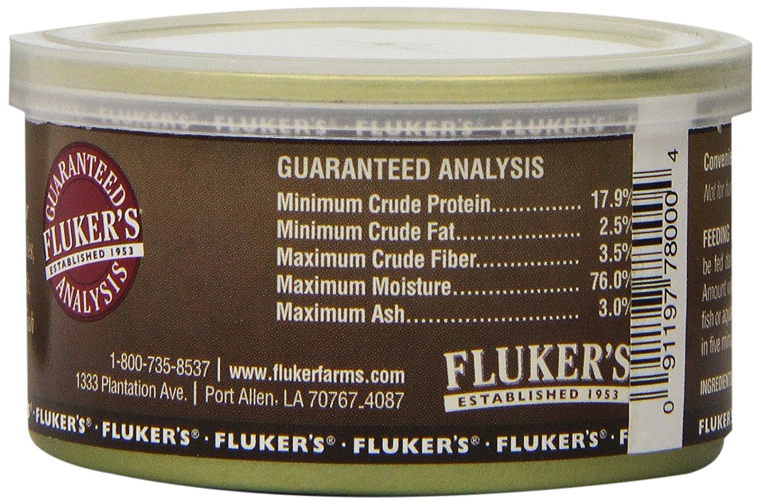 Fluker's Gourmet Conserve Oiseaux — repas rapide et équilibré pour oiseaux