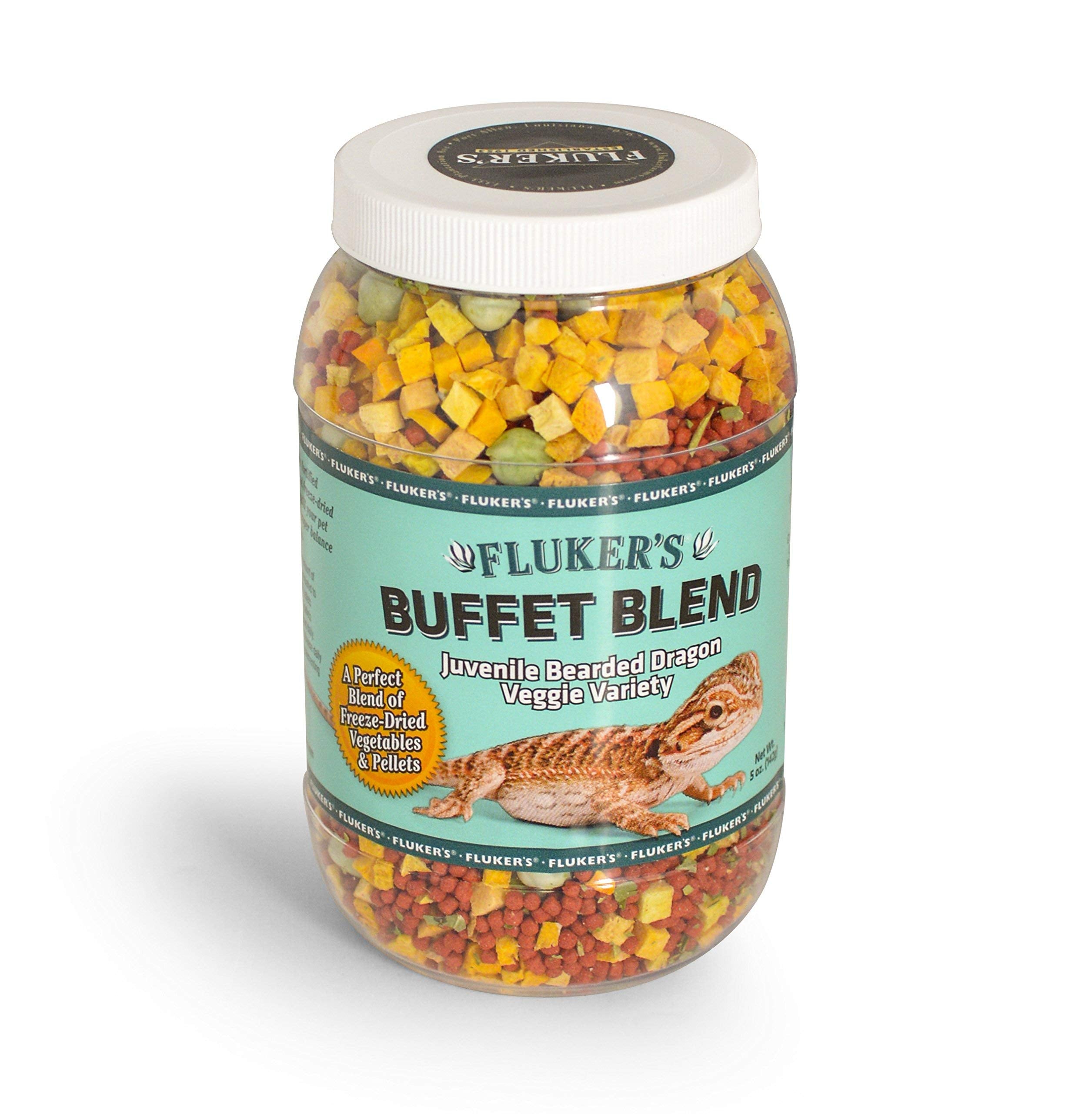 Fluker's régime végétal pour dragon barbu juvénile, croquant et nutritif pour la croissance.