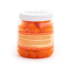 Fluker's Orange Cube – ingrédients et hydratation visibles dans la diète.