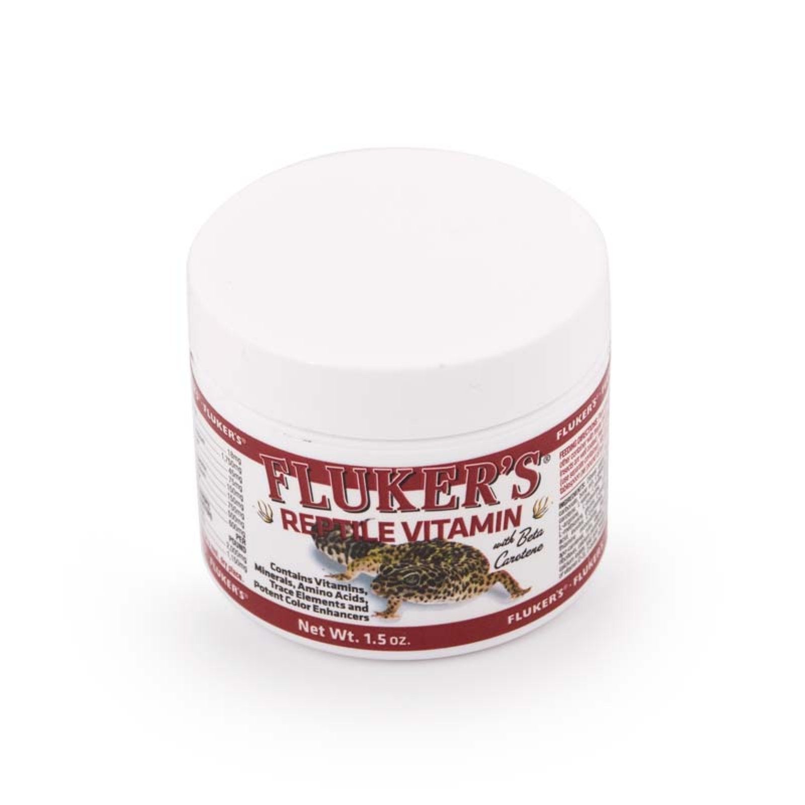 Fluker's Repta Vitamin en poudre pour nourrir les proies et soutenir la couleur naturelle des reptiles.