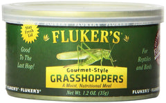 Fluker's sauterelles en conserve 1,2 oz: repas pratique pour reptiles et oiseaux.