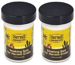 Fluker's sel de bain pour crabes ermites, lot de 2, soutient l'équilibre de l'exosquelette.