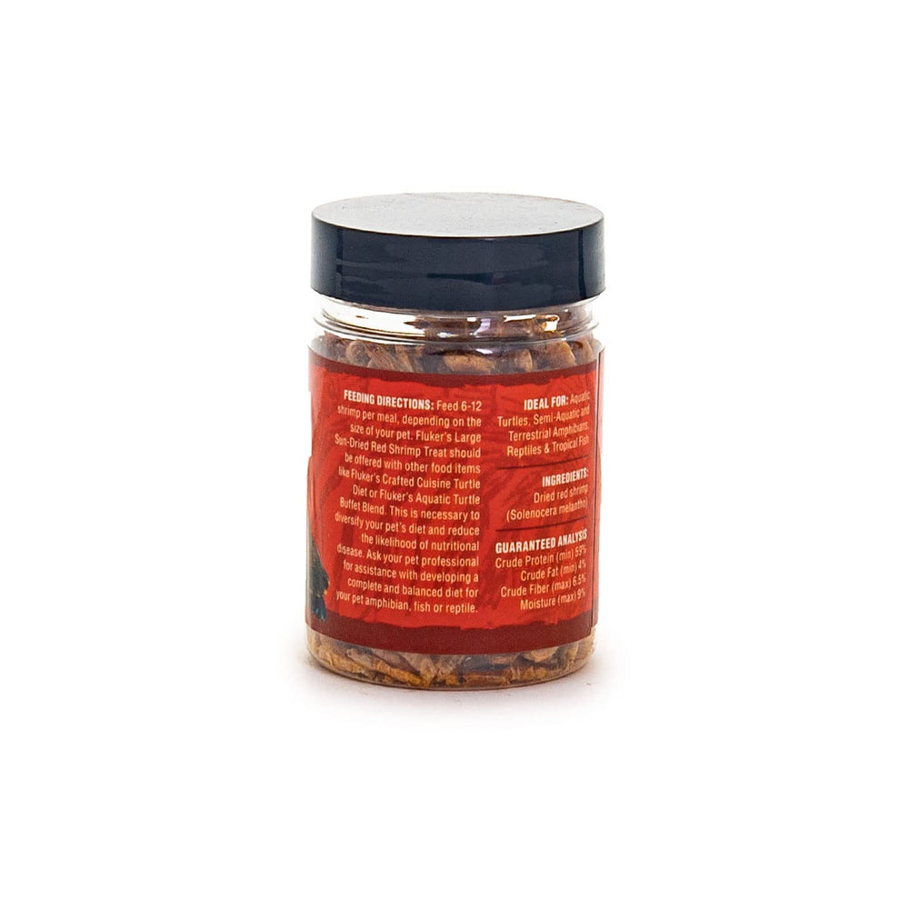 Fluker's tortues aquatiques – nourrissage avec des crevettes naturelles pour un repas équilibré.