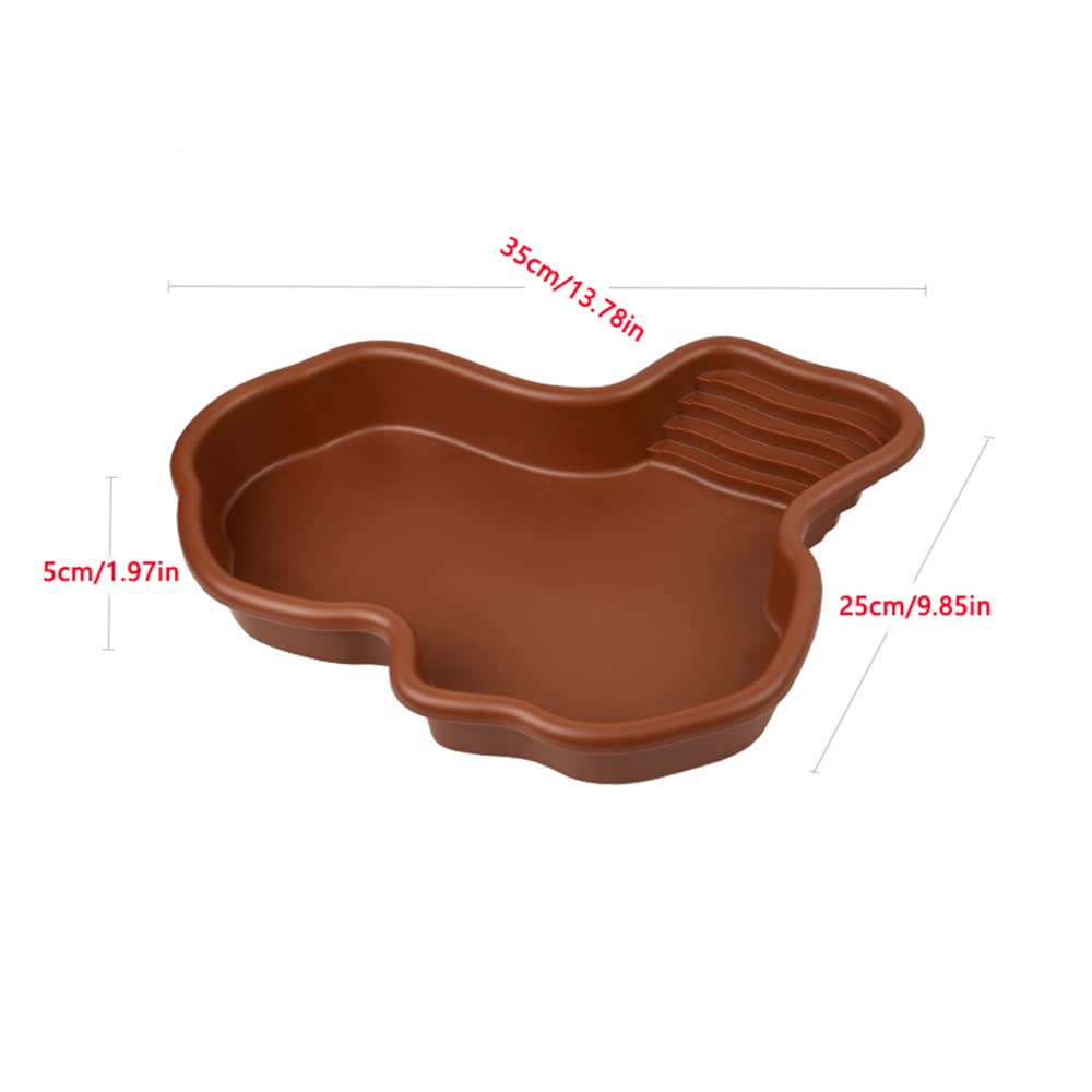 Flushbay design-riviere: imitation naturelle pour tortues et lézards.