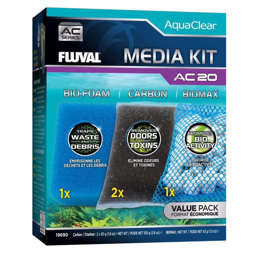 Fluval AC30 – Bio-Foam: filtration mécanique efficace des particules et débris.
