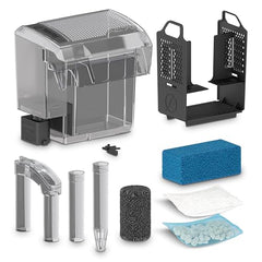 Fluval AC70-installation-simple, illustre la mise en place facile du système.