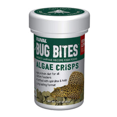 Fluval Bug Bites : crisps algues pour le fond, alimentation adaptée pour poissons de fond.