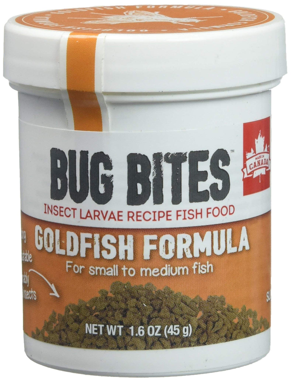 Granulés Fluval Bug Bites Goldfish faciles à consommer pour poissons rouges