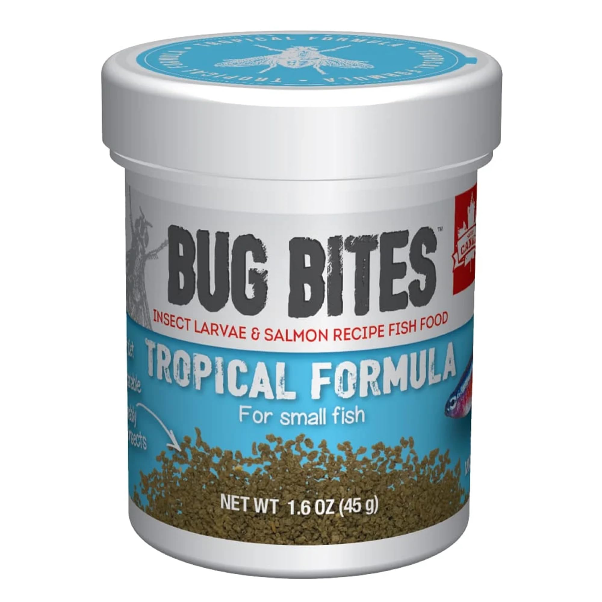 Fluval Bug Bites – granulés tropicaux pour petits poissons, nourrissage facilité
