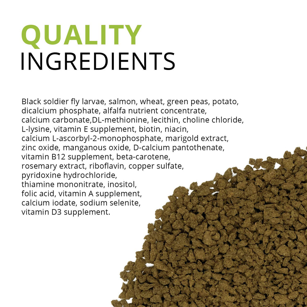 Fluval Bug Bites ingrédients durables et sans additifs artificiels.