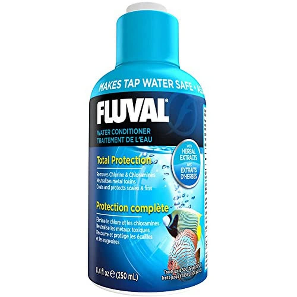 Fluval conditionneur eau aquarium – bouteille 8-4oz, prêt à l’emploi et sûr pour l’eau du robinet.