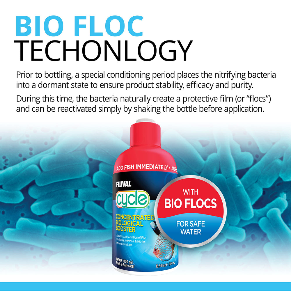 Fluval Cycle, activation-bacteries: déploie rapidement des bactéries utiles dans l'aquarium.
