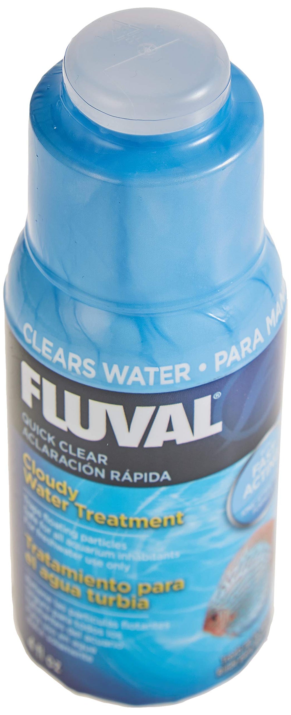 Fluval Quick Clear permet une dose facile et pratique dans l'aquarium.
