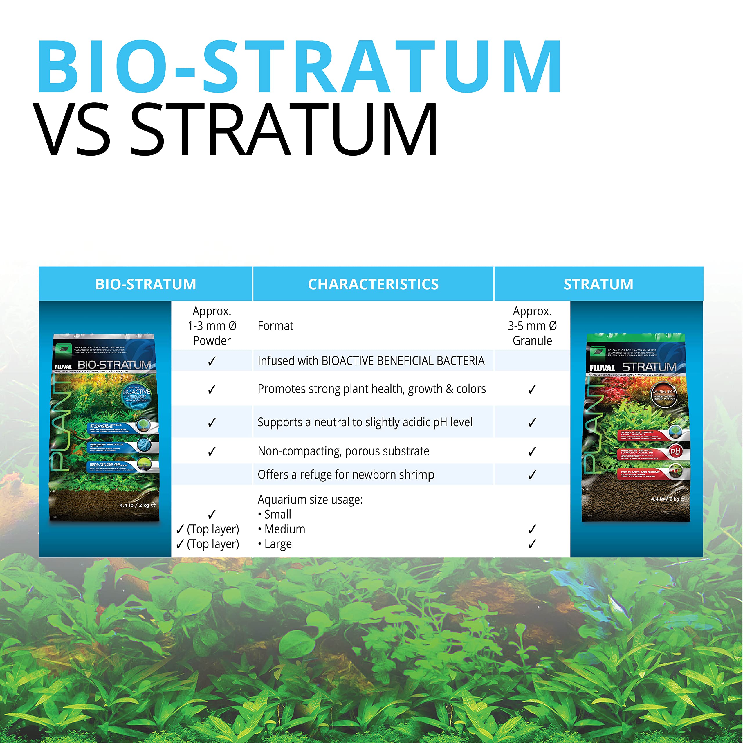 Fluval Stratum offre une structure poreuse propice à la colonisation biologique.