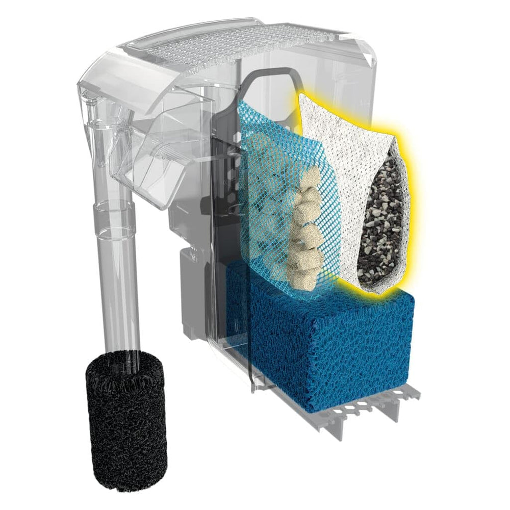 Fluval Zeo, formule sans phosphate préserve l'équilibre de l'aquarium.