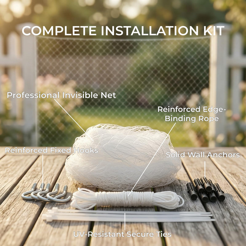 Fluxionova filet chat blanc: option discrète pour balcon et fenêtres.