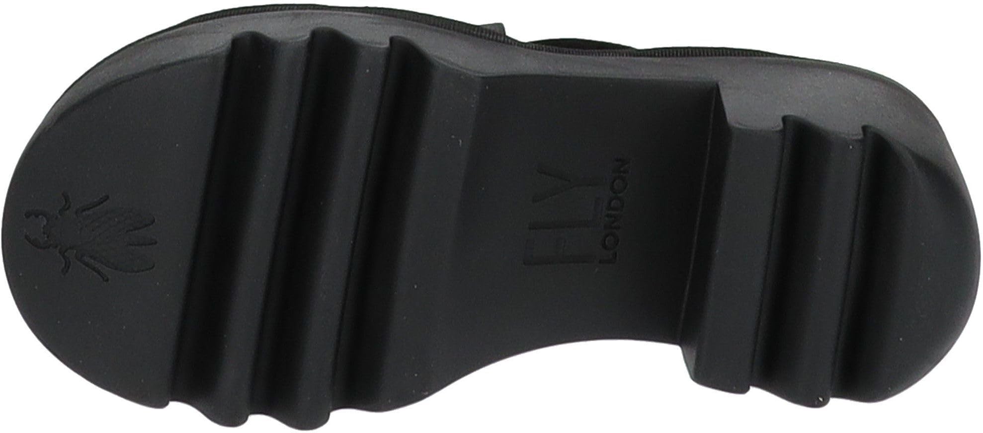 Fly London Taji502flySandal noir, port quotidien pratique en ville ou en vacances.