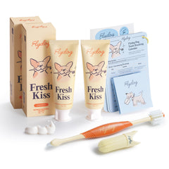 FlyDog Fresh Kiss kit brosse 360° pour un brossage complet et facile.