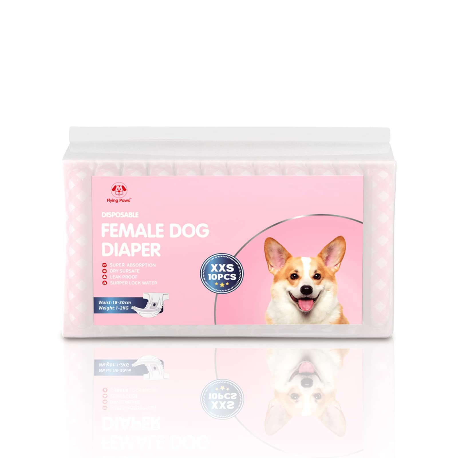 Indicateur d’humidité Flying Paws signale quand changer pour maintenir l’hygiène
