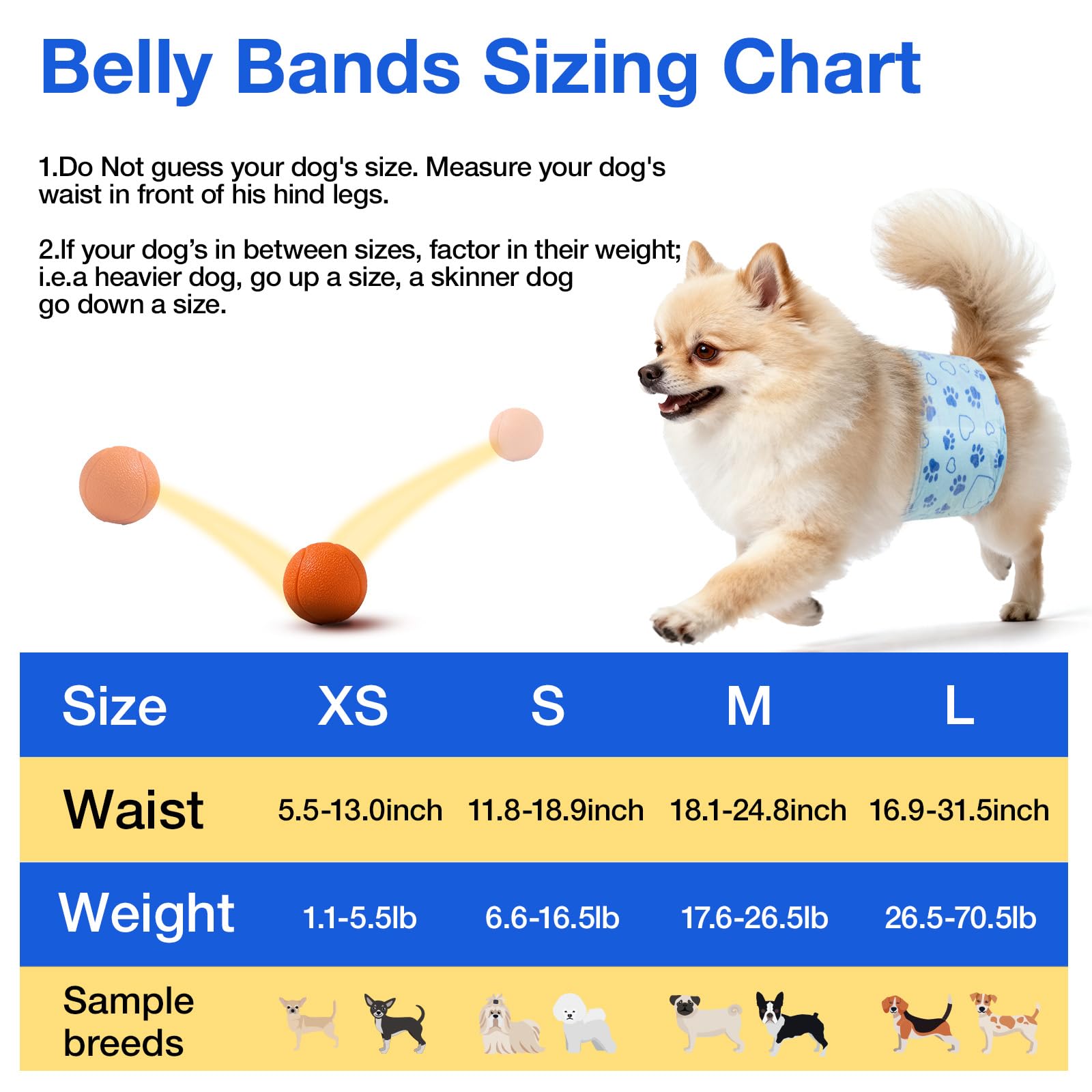 Emballage pratique Flying Paws, couche jetable facile à emporter.