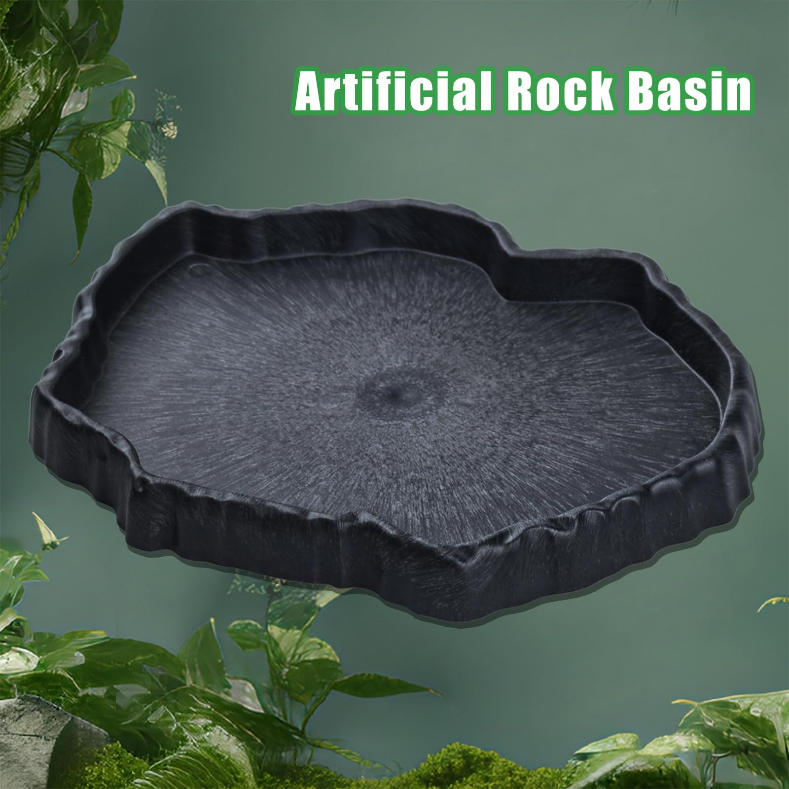 Flylin assiette reptile nettoyage facile grâce à surface lisse.