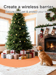FLYSPEAR barrière sans fil installée dans le salon pour limiter l’accès.