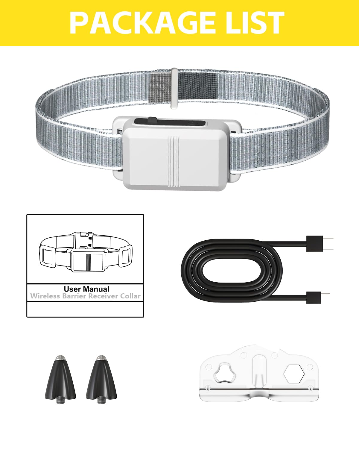 FLYSPEAR collier récepteur IPX7 imperméable pour usage intérieur, pratique.