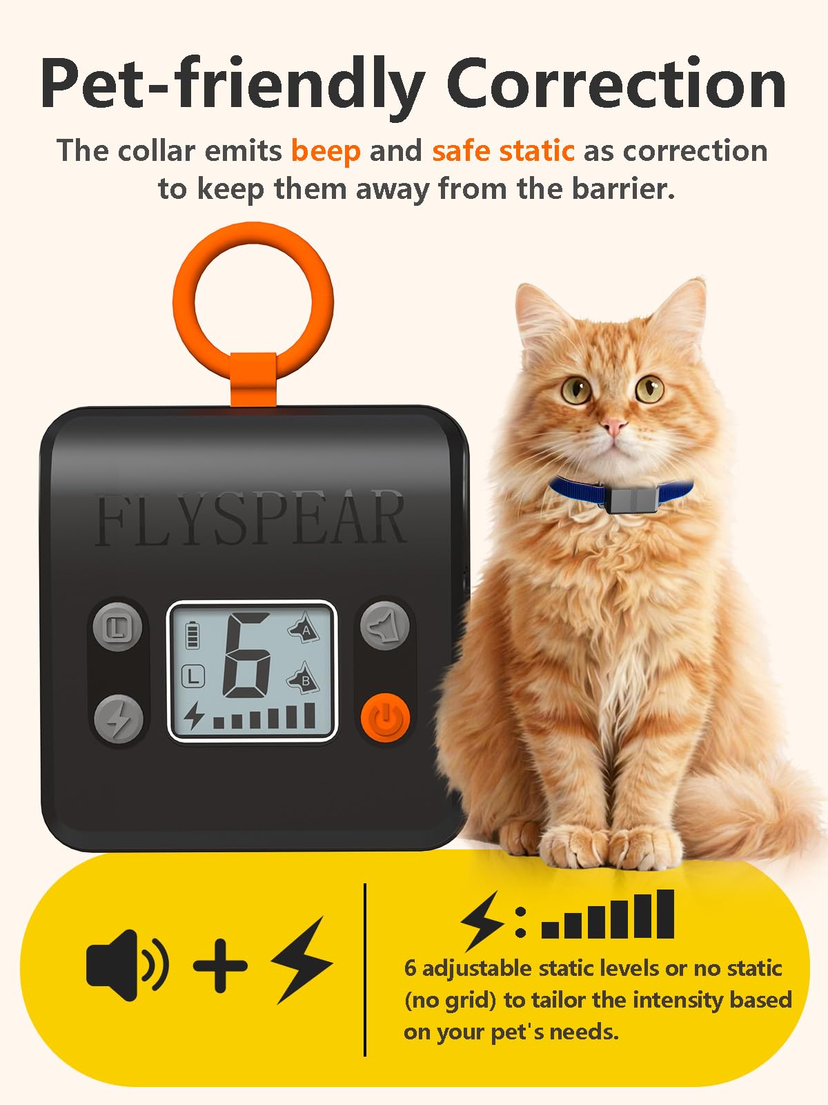 FlySpear signal sonore et correction statique sûre, pour un apprentissage progressif