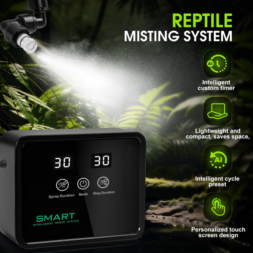 FMATOZ humidificateur reptile – buses reglables pour cibler zones du terrarium.