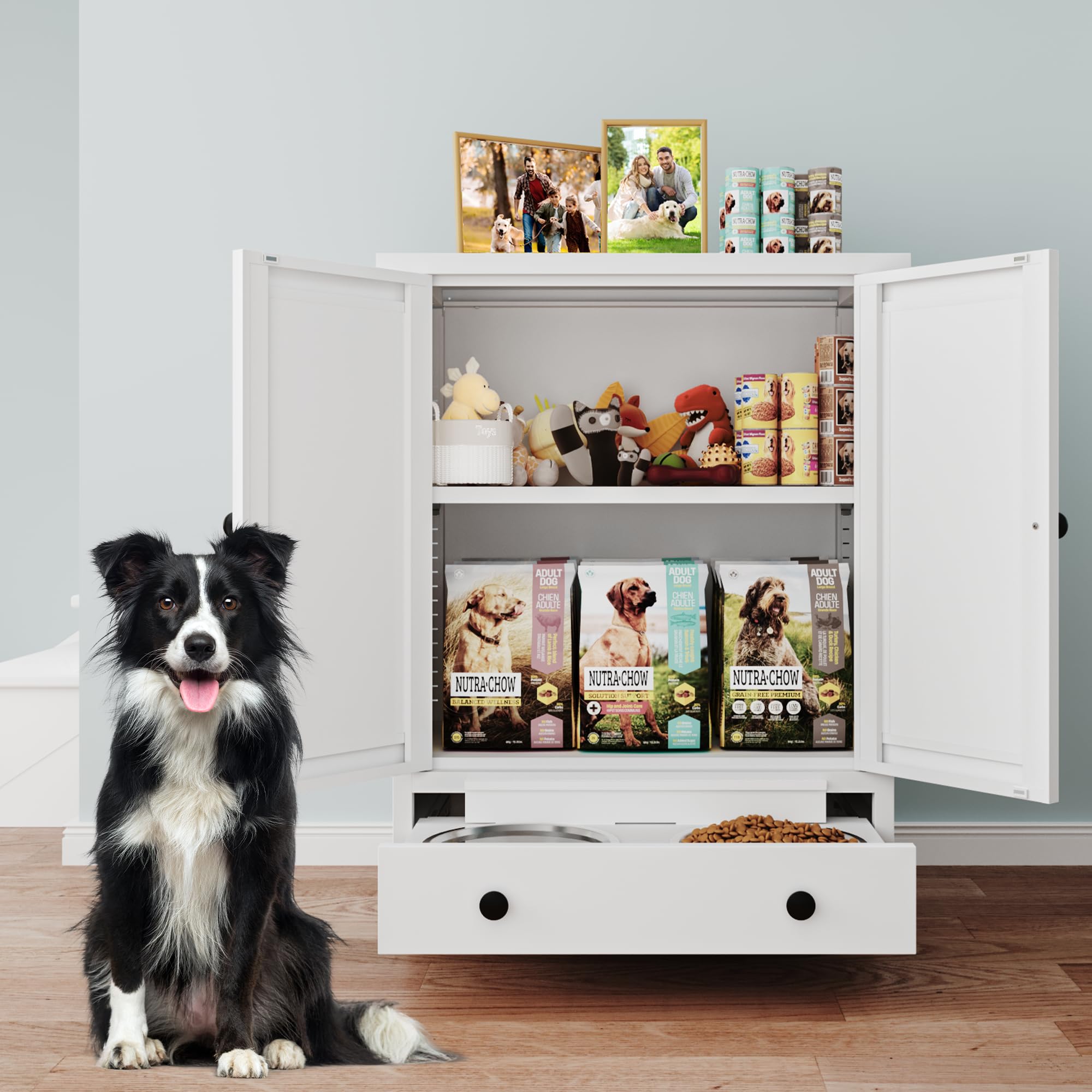 Fmlud surface supérieure idéale pour friandises et accessoires du chien