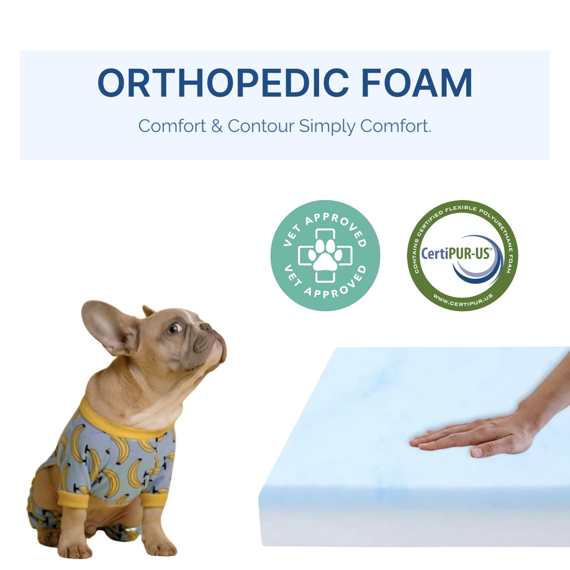 Détail de la double couche mousse pour un soutien ciblé Foam Global