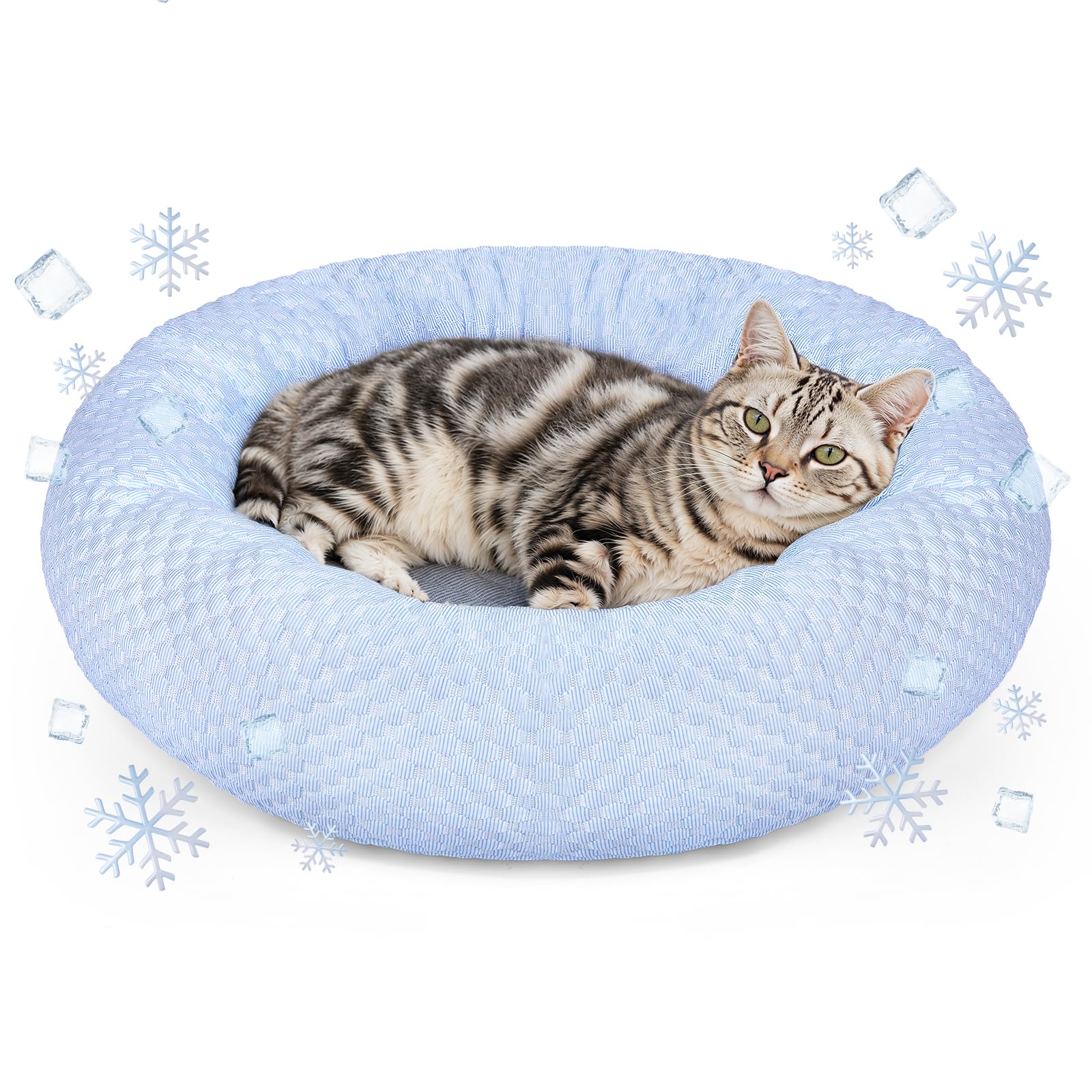Foamio petit lit donut – refroidissant et apaisant pour chien ou chat