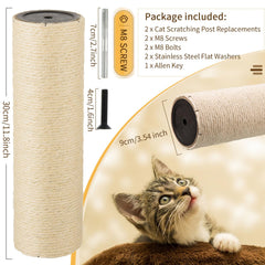 Ensemble remplacement poteaux griffage FOBSME pour arbres à chat.